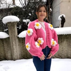 Myracle Handmade Flower Sweater